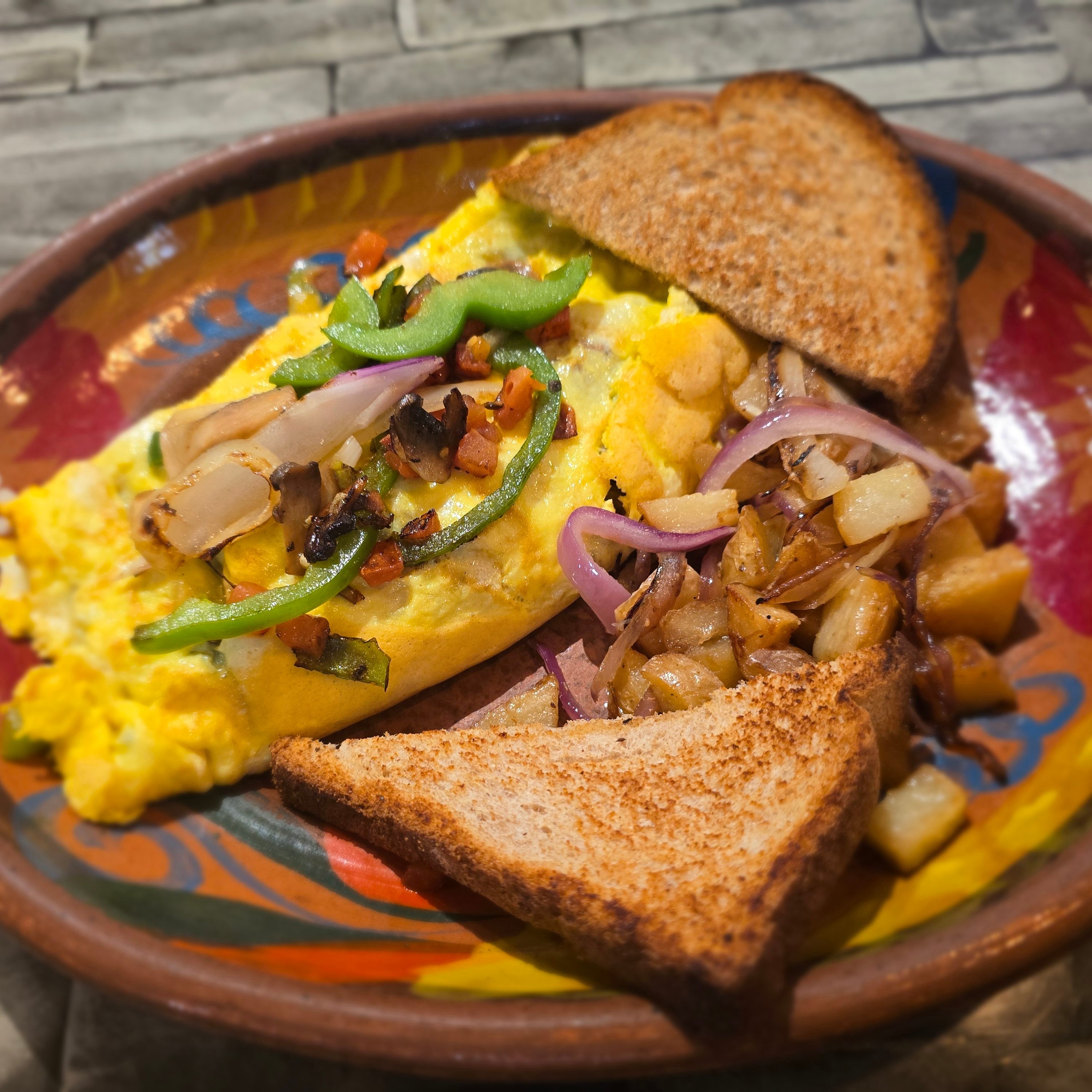 Everything Omelette - Just Veggie.