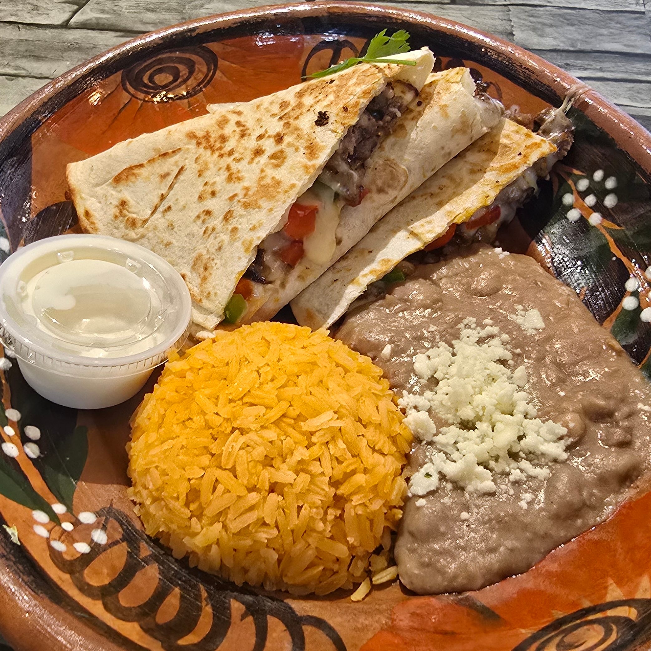 Veggie Quesadillas.