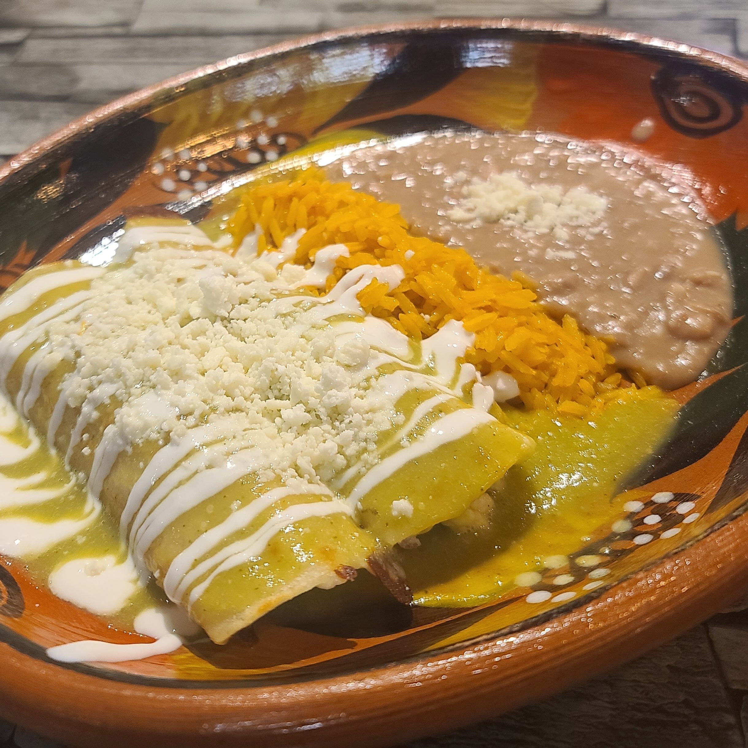 Green Enchiladas.