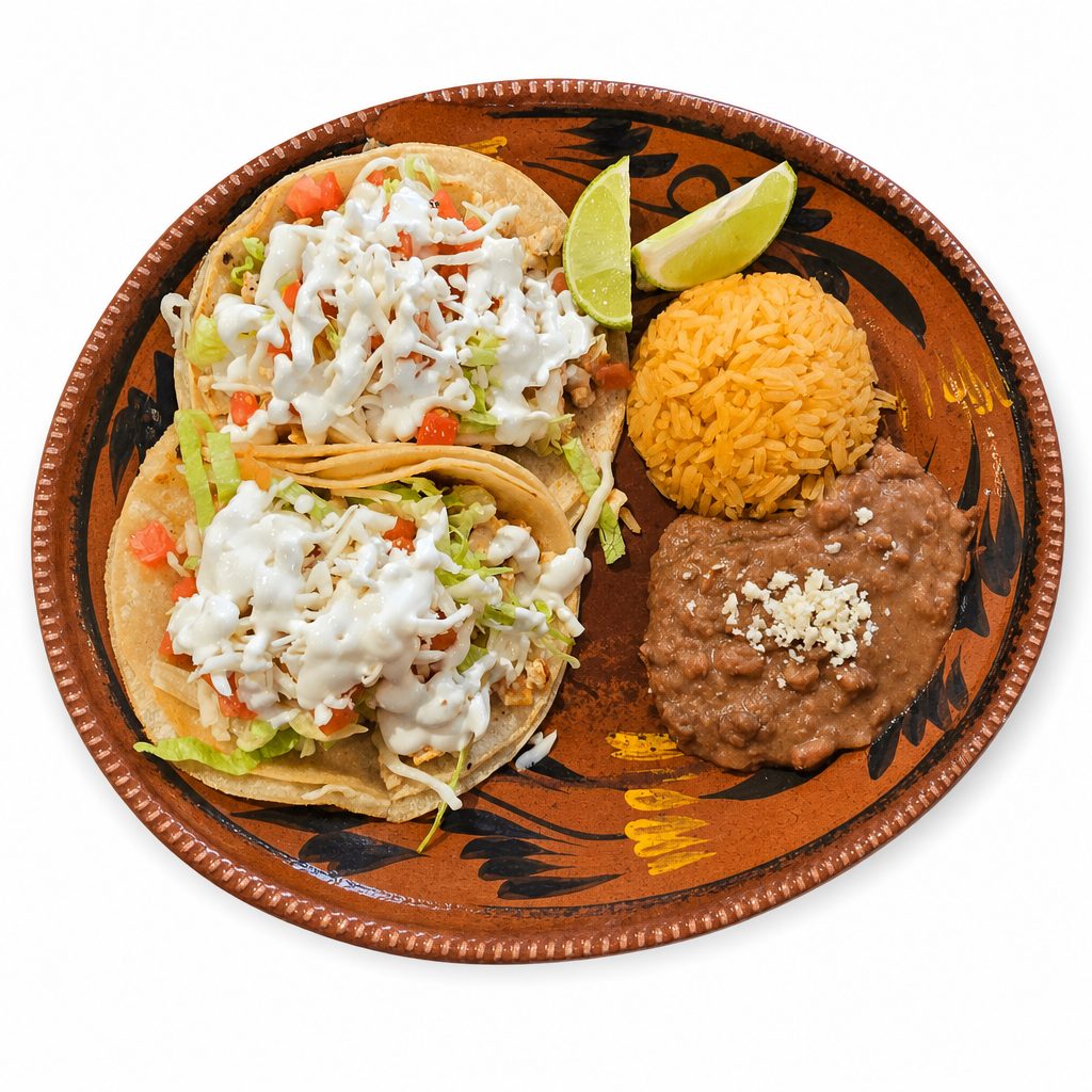 Taco Chicano Platter.