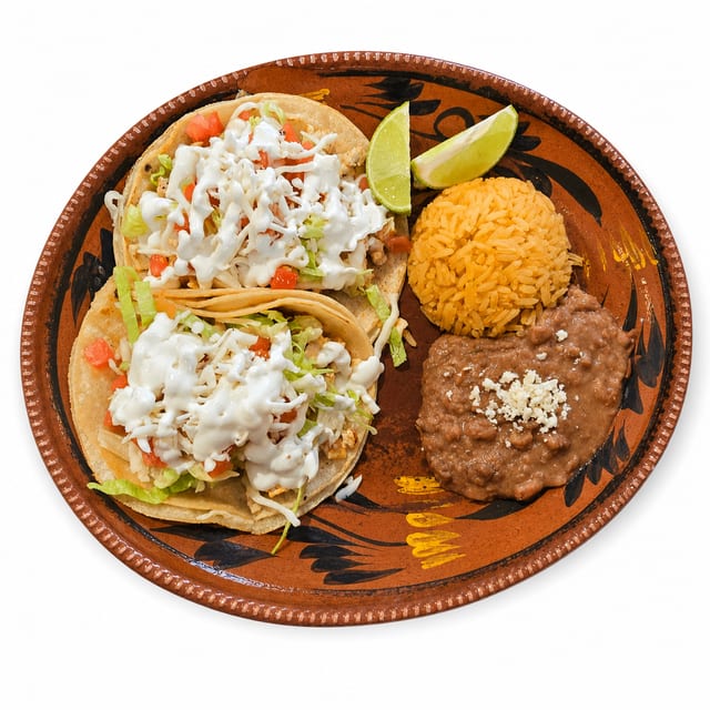Taco Chicano Platter.