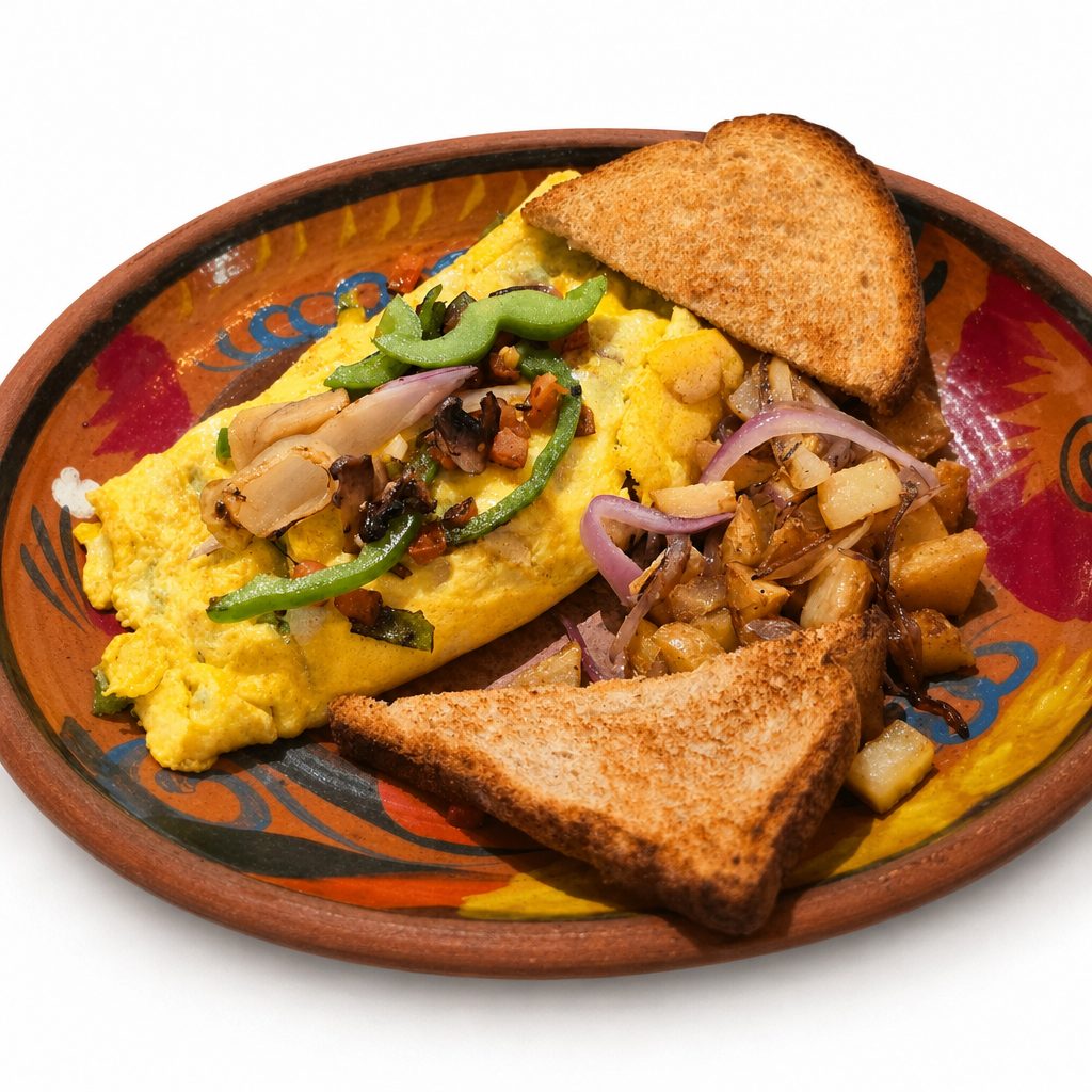 Everything Omelette - Just Veggie.