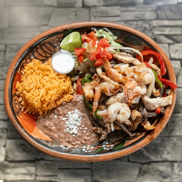 Chicken & Steak Fajitas.